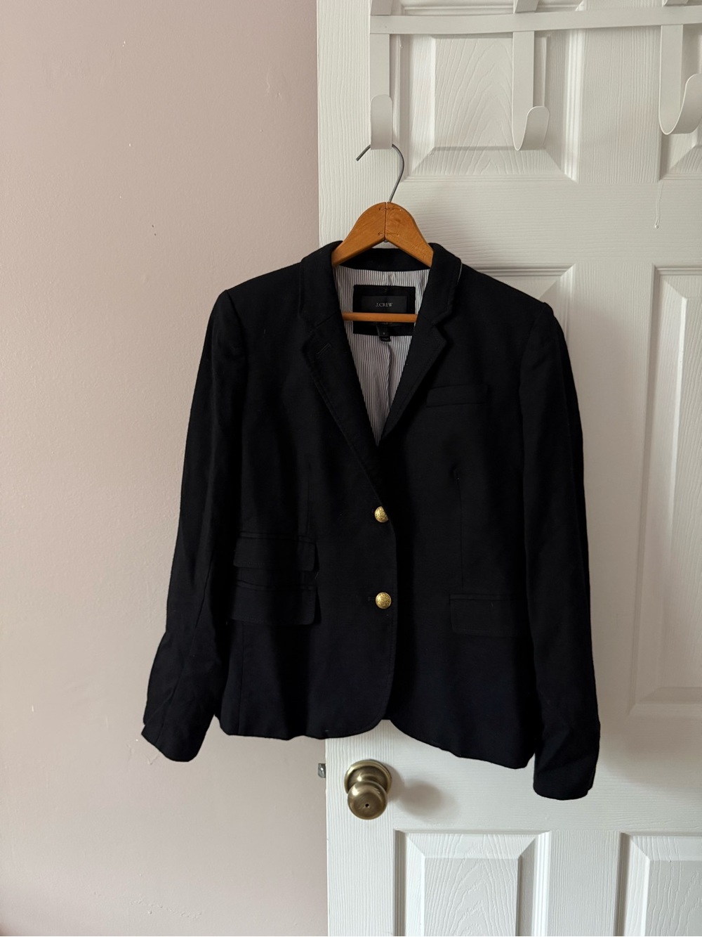 J. Crew Black Schoolboy Wool Blazer Women’s Size 8